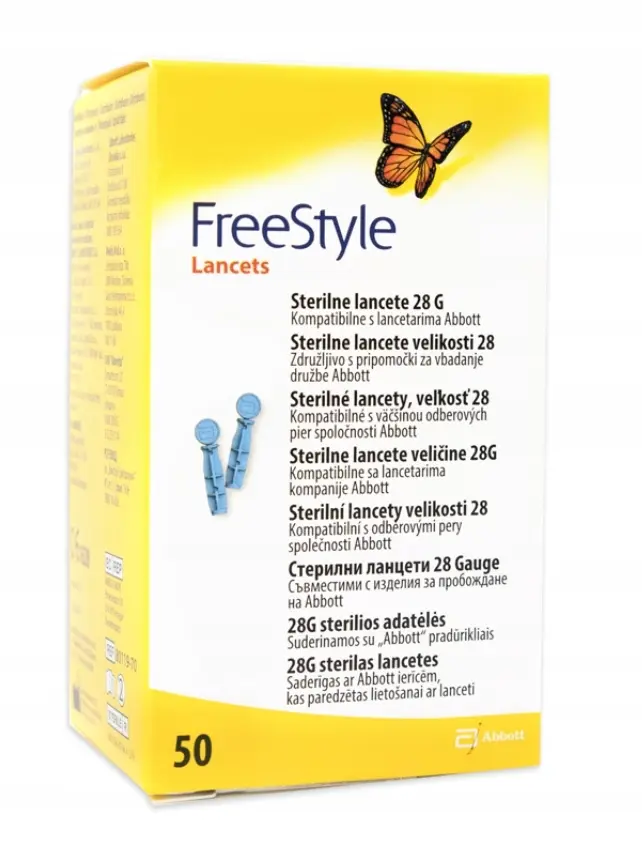 13778-freestyle lancets sterilni lancety, vel. 28, 50ks